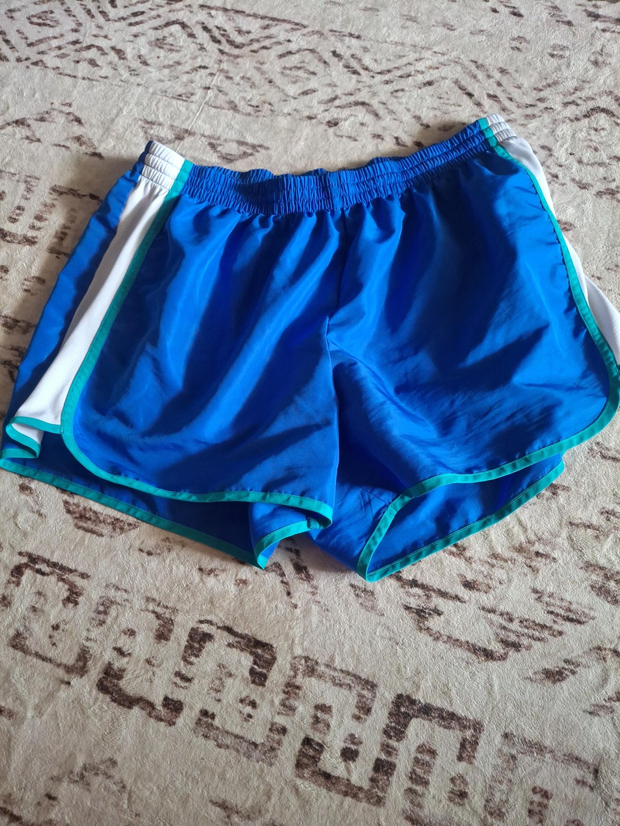 Women's Danskin Now blue shorts Size 2X (18w-20w) drawstring front