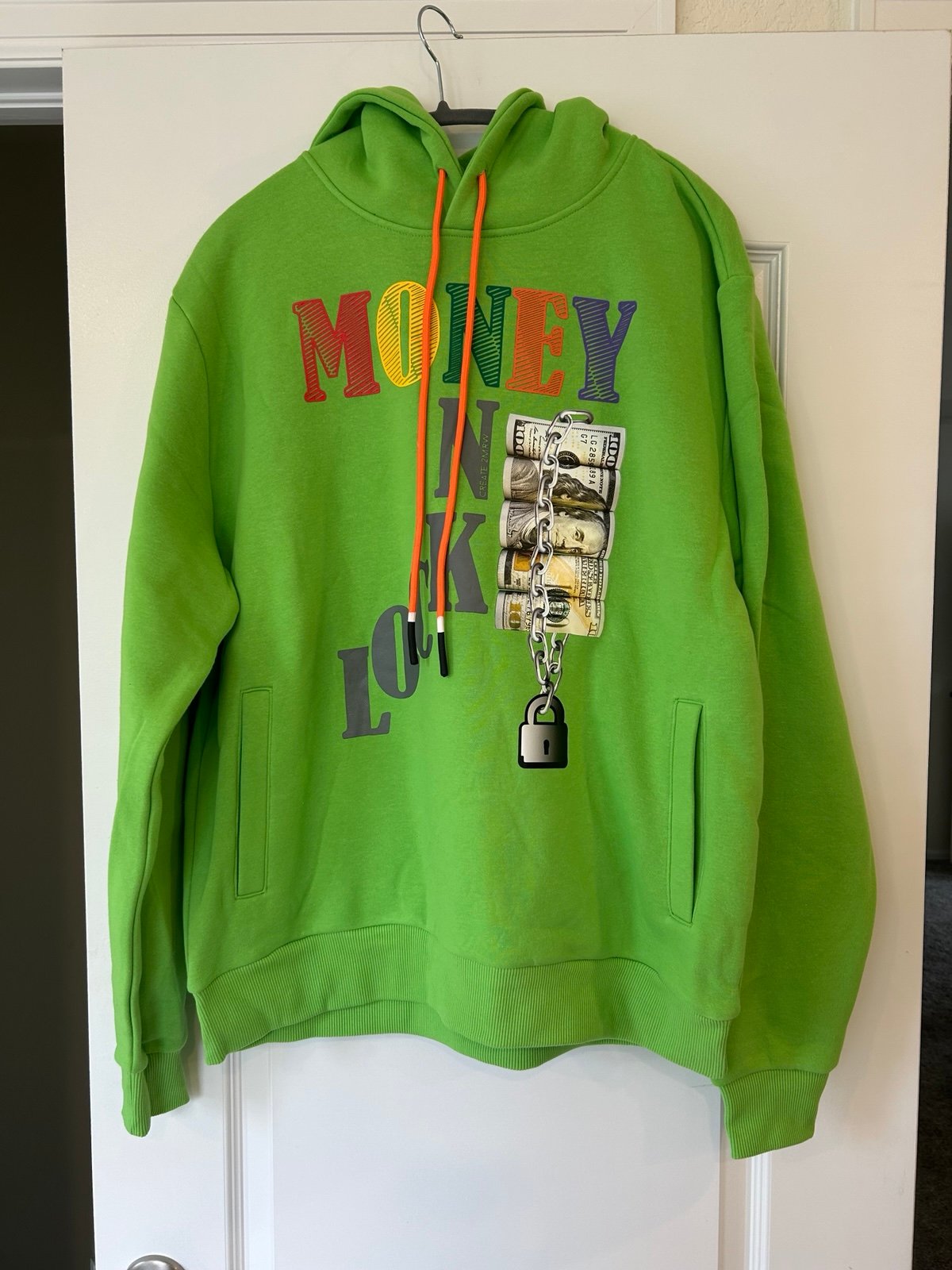 NWT Create 2mrw Money Lock Mens Hoodie Size - XL