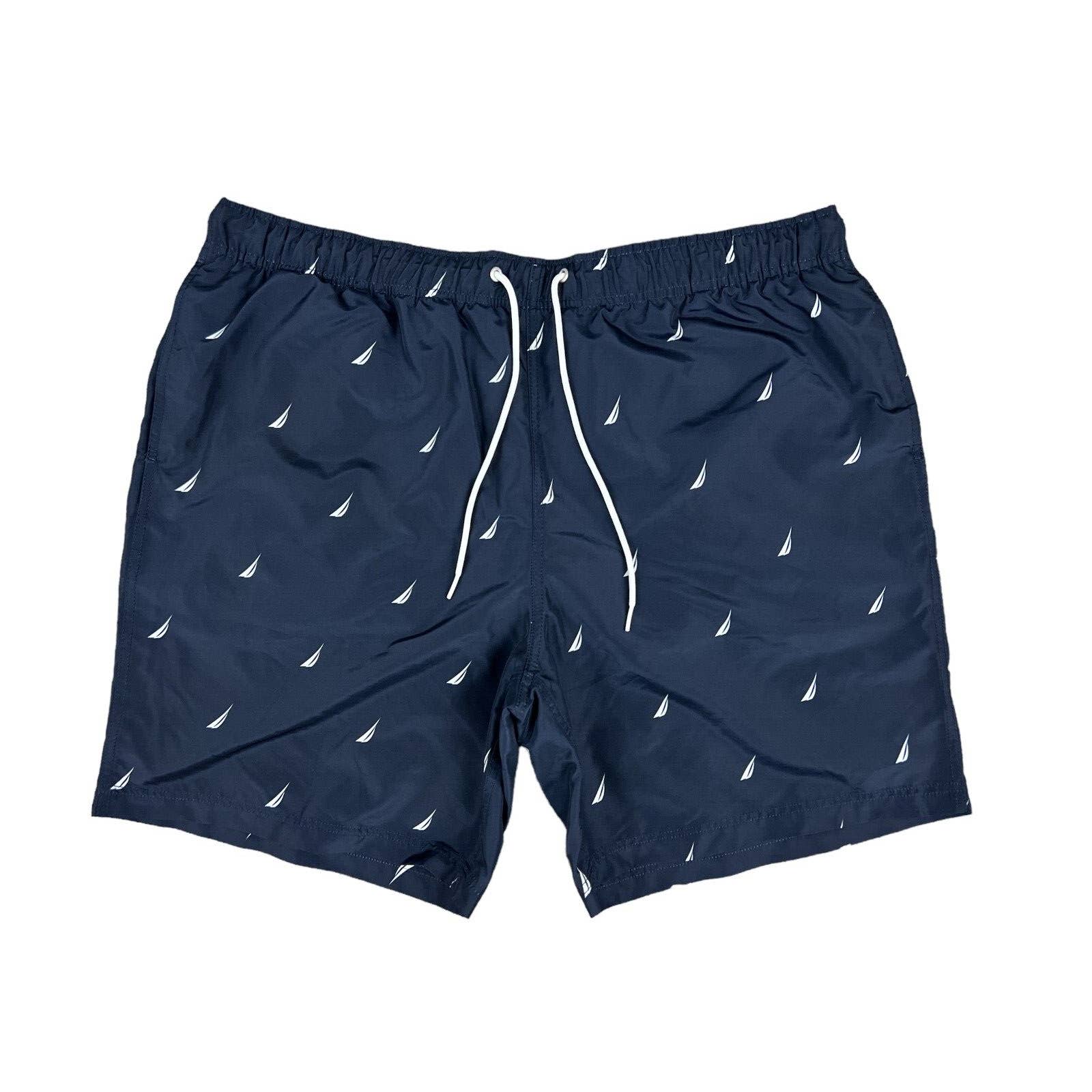 Nautica Traveler Swim Beach Bathing Suit Trunks Shorts Mesh Lined Size XXL