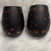 Halloween Jack O Lantern Faces Wine Glasses Set Of 2