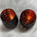 Halloween Jack O Lantern Faces Wine Glasses Set Of 2