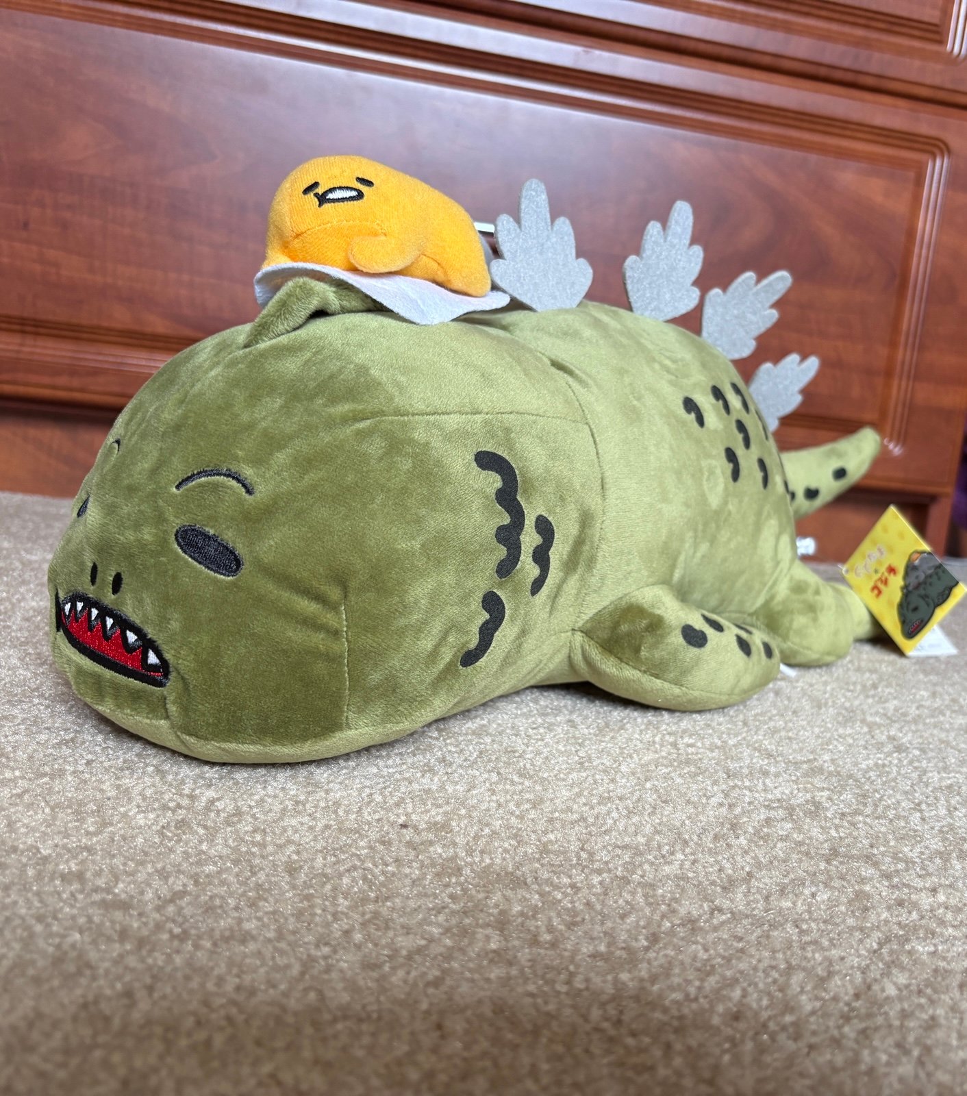 Sanrio Gudetama Godzilla Plush