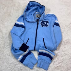 University Of North Carolina UNC Full Zip Long Sleeve With Hood Jumpsuit Size M