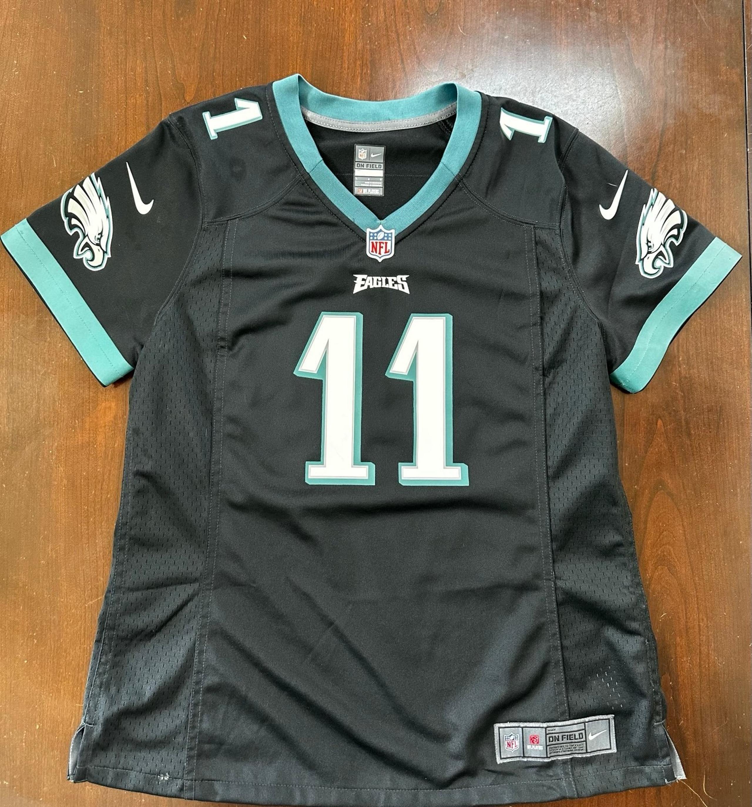 Nike Carson Wentz #11 Philadelphia Eagles On Field Black Jersey L