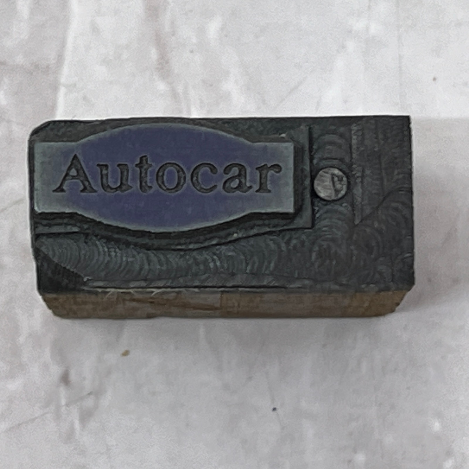 Autocar Logo Vintage Letterpress Printers Block Plate SF5-S