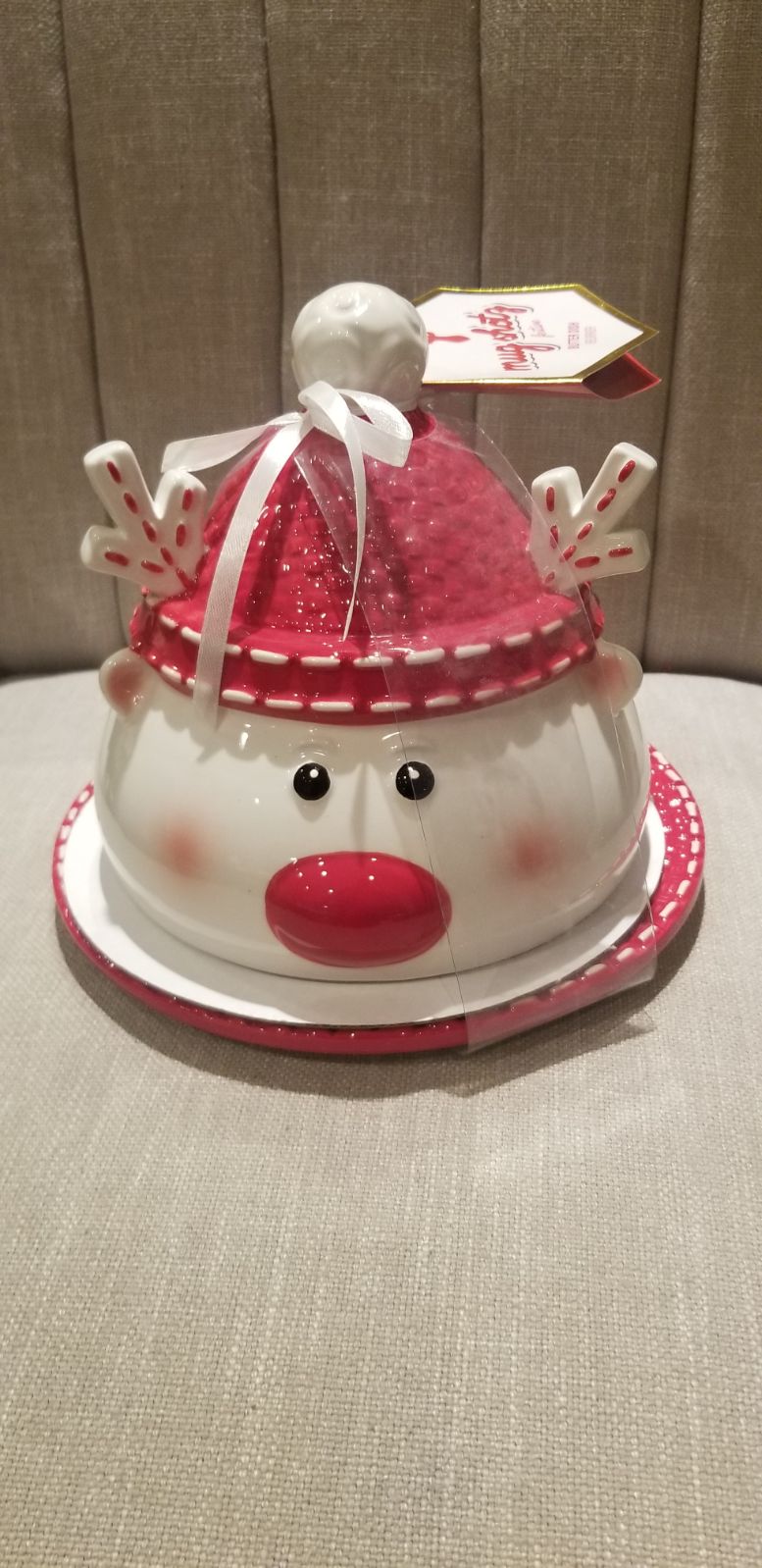 Hot Shotz Reindeer Butter Dish