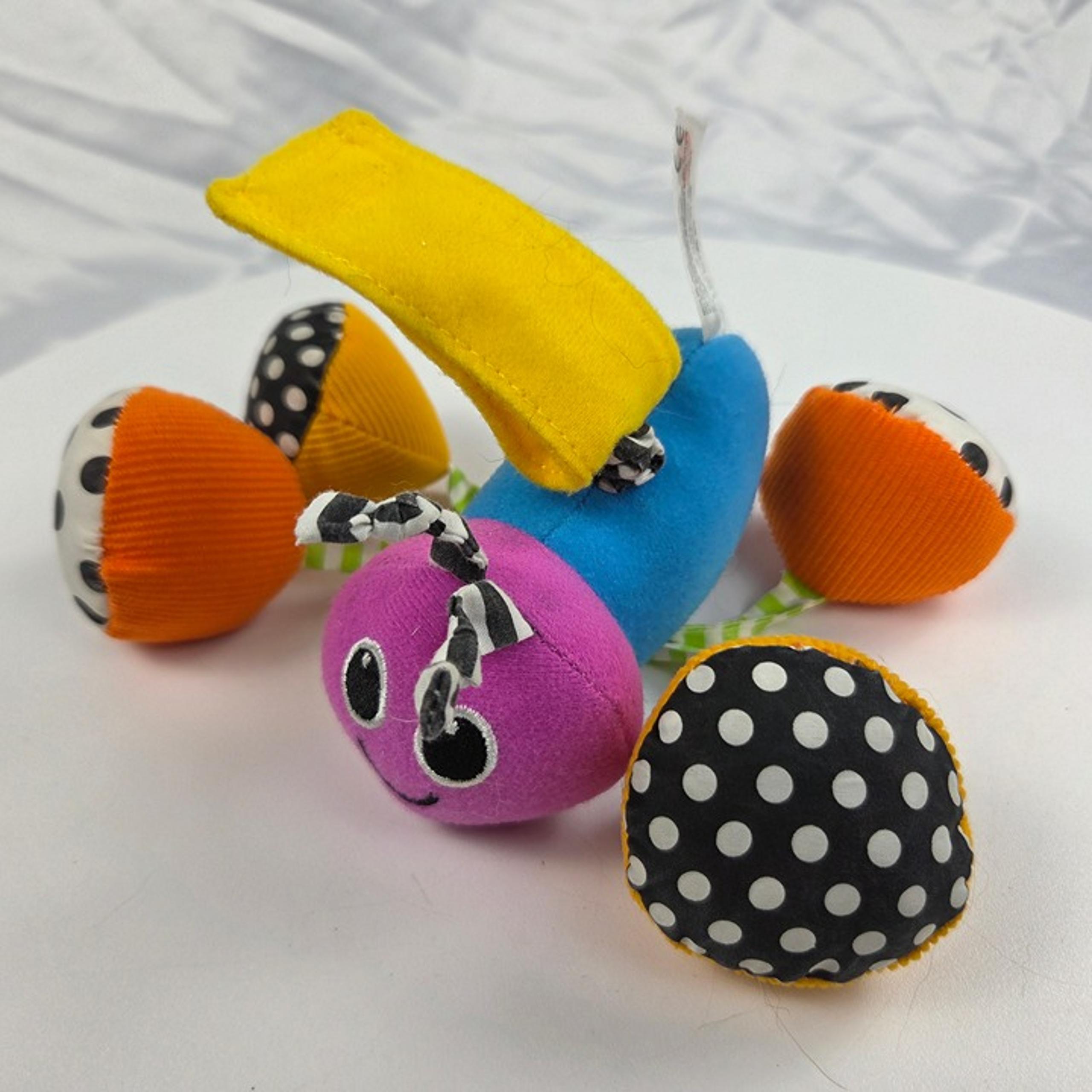 Sassy Jitterbug plush hanging bug baby toy rattle crinkle