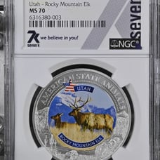 American State Animal Utah 1 oz 2021 MS70