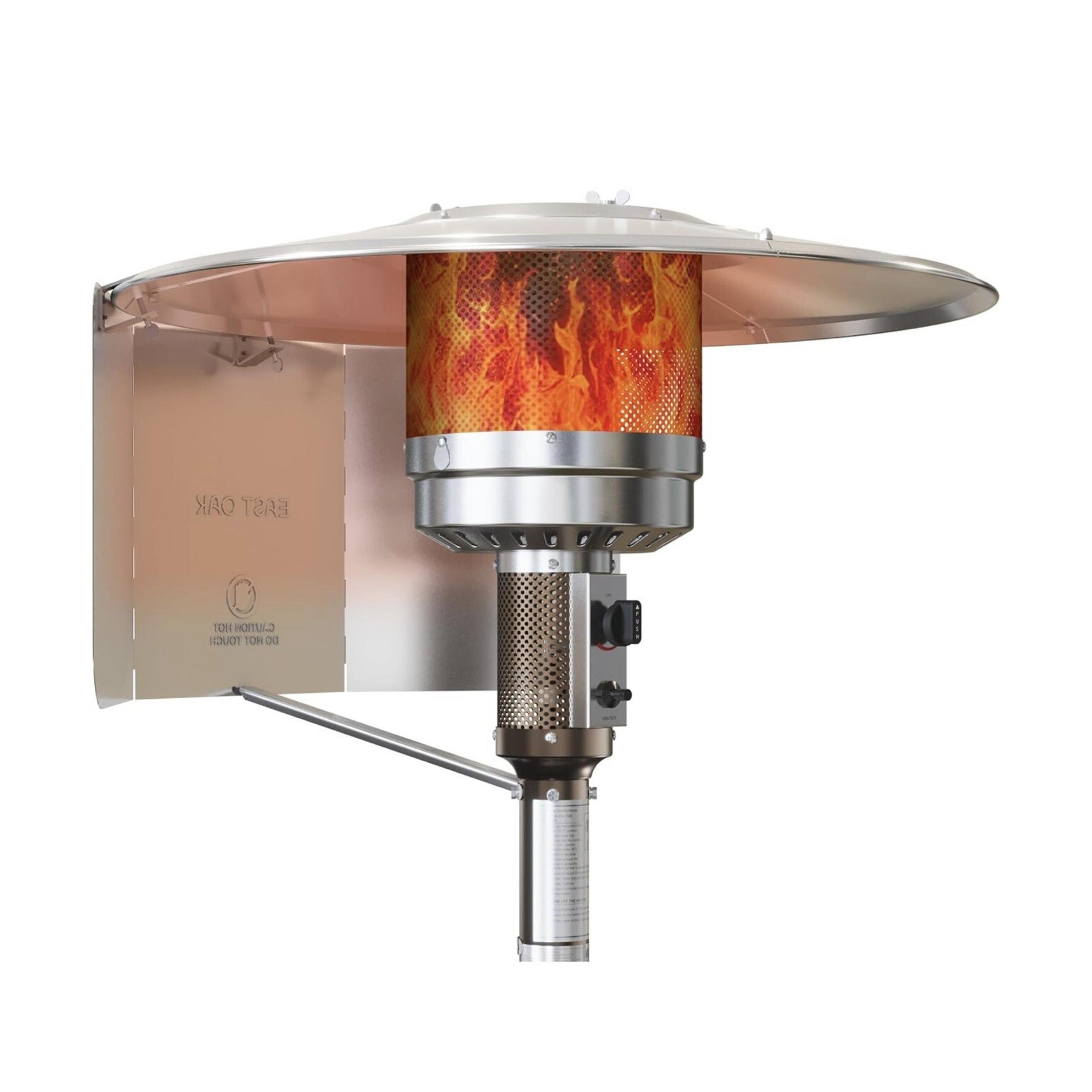 EAST OAK Patio Heater Reflector Shield, Outdoor Heater Reflector Shield NIB
