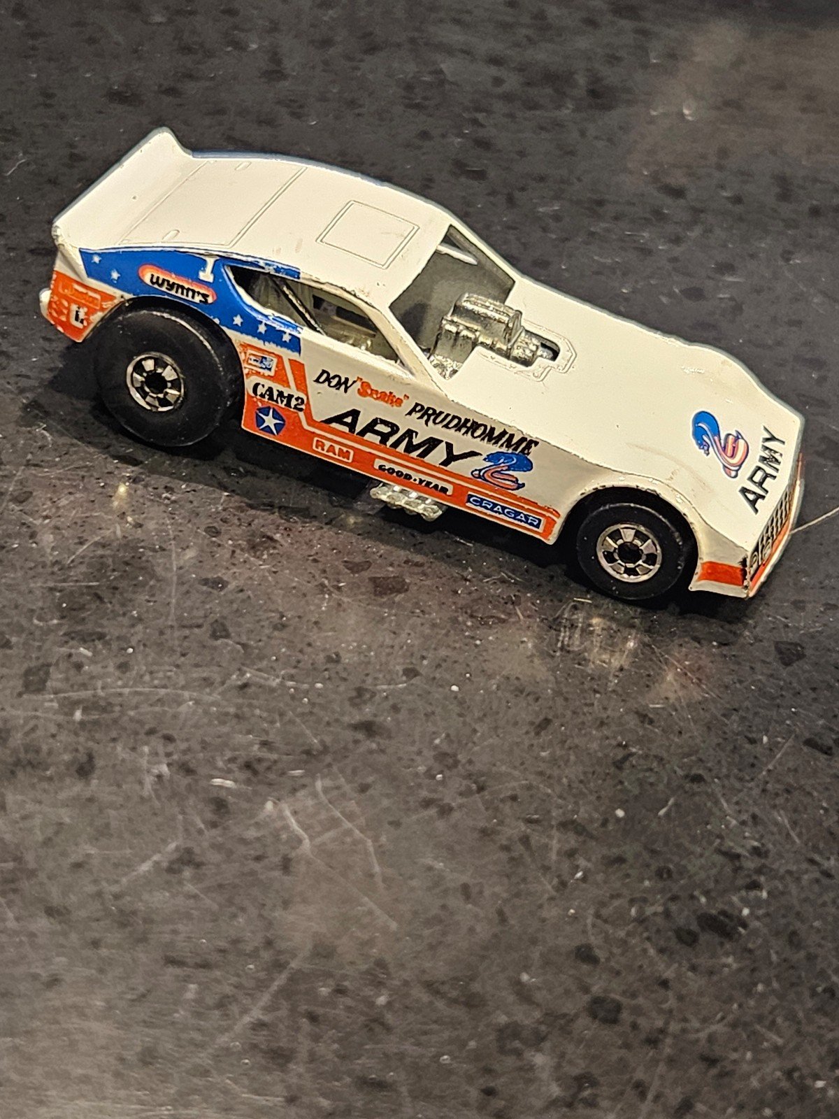 Vintage 1979 hot wheels army funny car