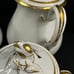 Antique Haviland Limoges Gilded Acorn Coffee/Tea Pot Sugar Bowl and Creamer Set