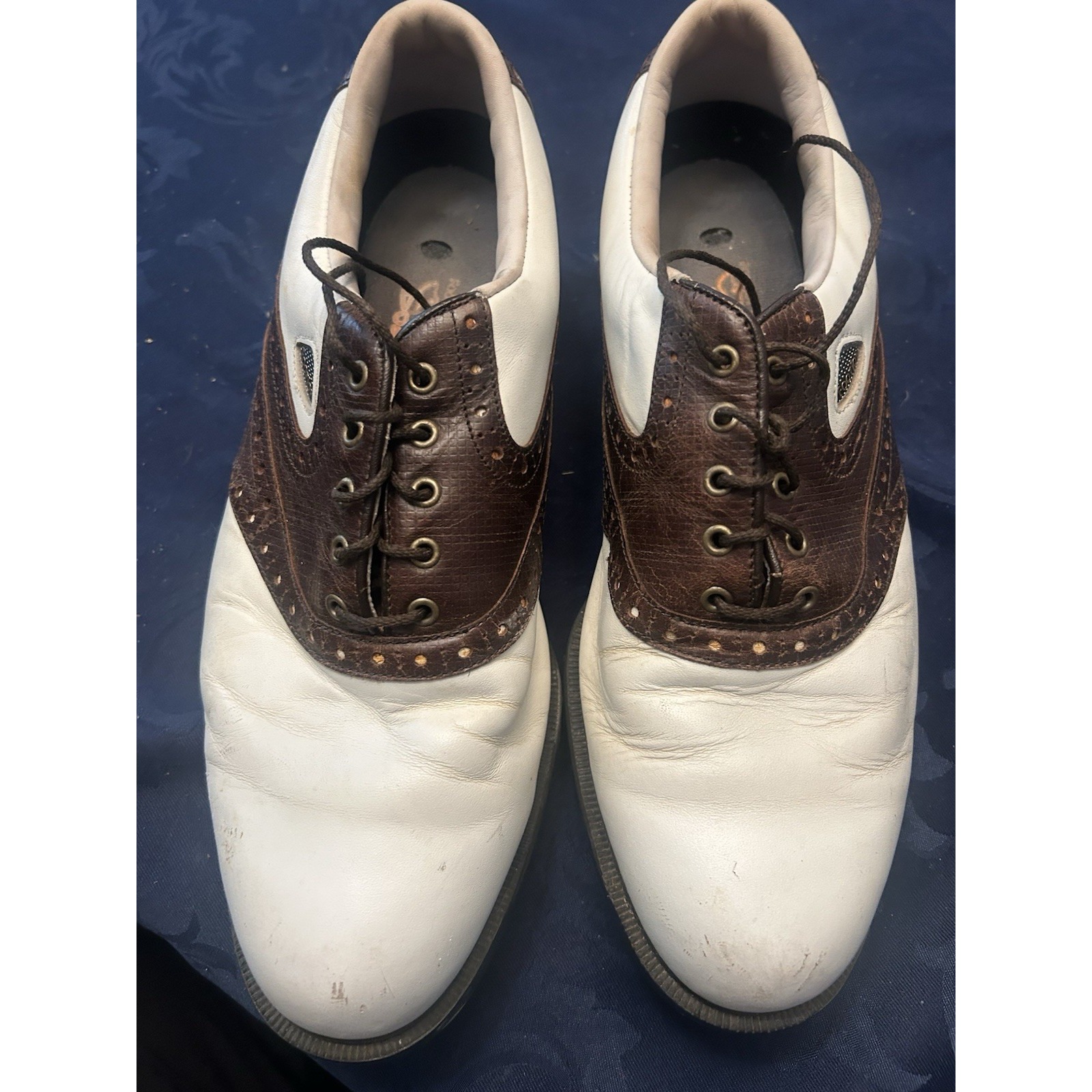 Foot Joy Brown and White Saddle In Great Condition Size 10