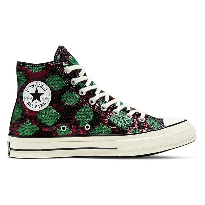 NWOB Converse Chuck 70 Snakequins Sequin Hi Top Sneakers Size M8 W10 166561C