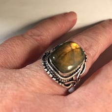 Labradorite 925 Sterling Silver Ring