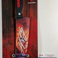 Jennifer Tilly Signed Spirit Halloween Chucky Knife Autograph Tiffany JSA COA