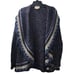 Miss Me Women's Size M Acrylic Cardigan Long Sleeves Drapey Navy Blue
