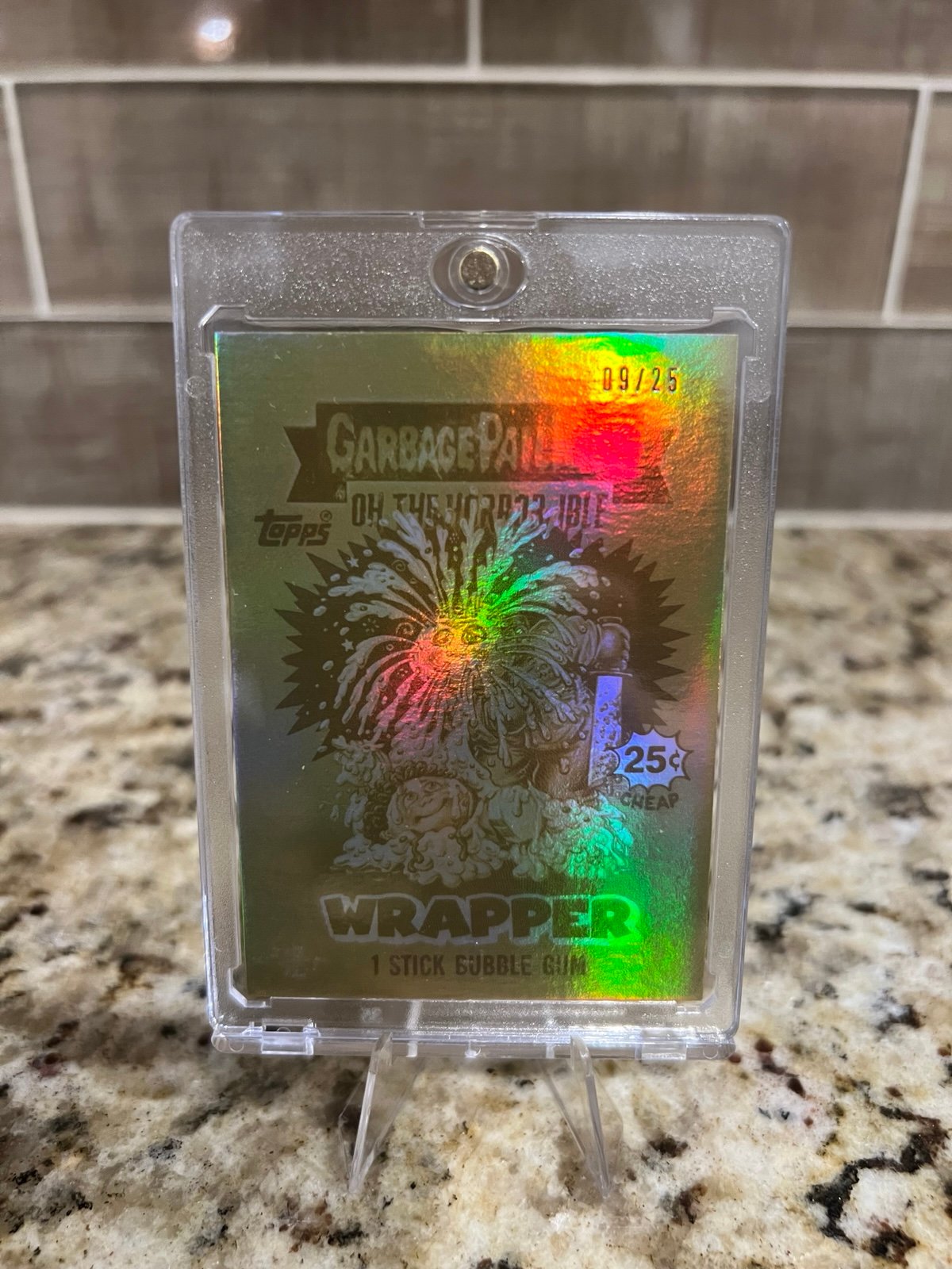 2024 GPK Garbage Pail Kids Oh The Horrible Wave 5 Gold Wrapper Card #21 09/25