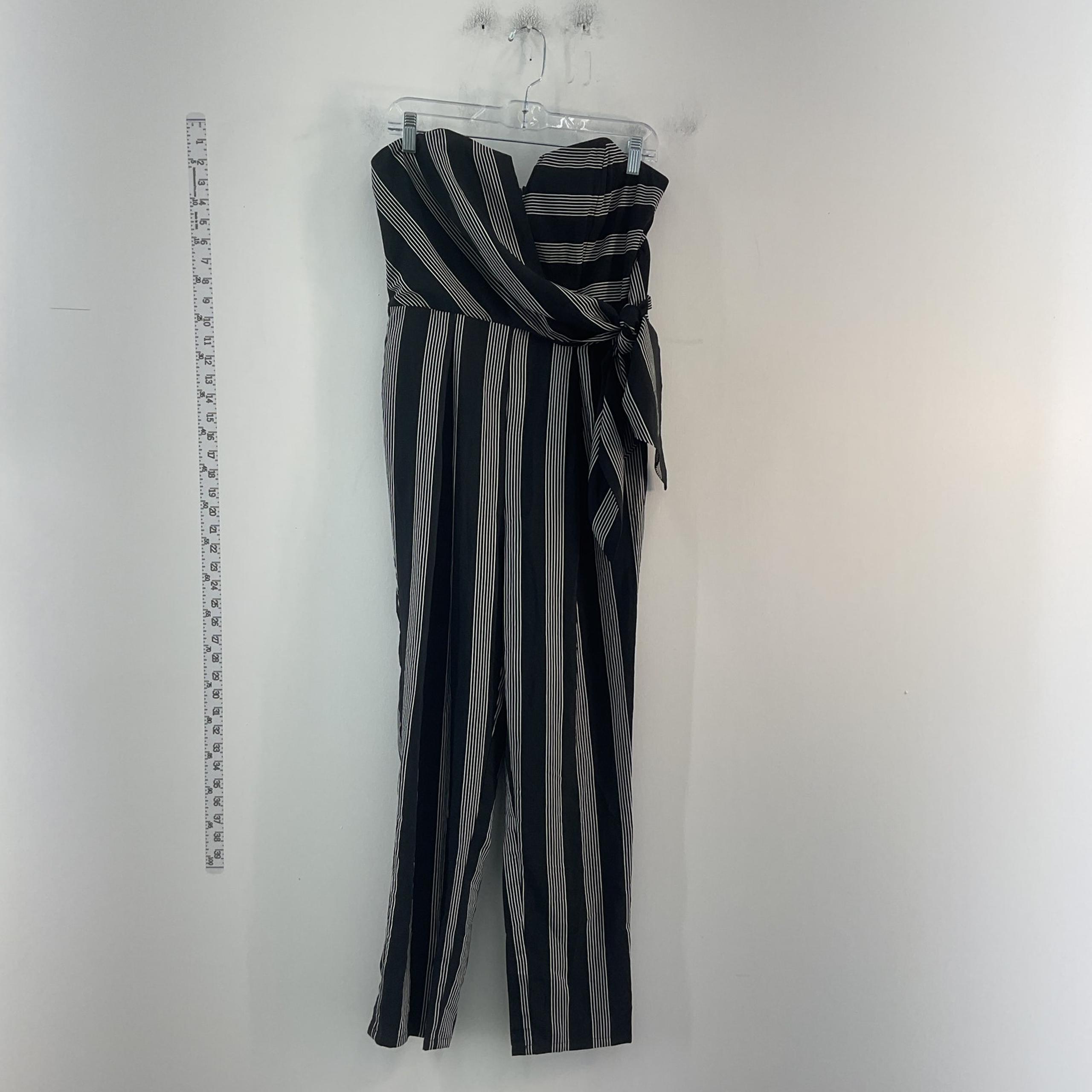NWT Mustard Seed Black Striped Jumpsuit - Women Size S