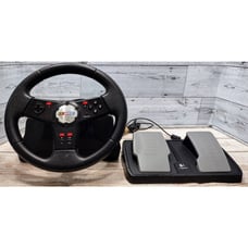 Logitech Nascar Steering Wheel & Pedal (E-UK12)!Mac & PC Compatible! Read-to-Use