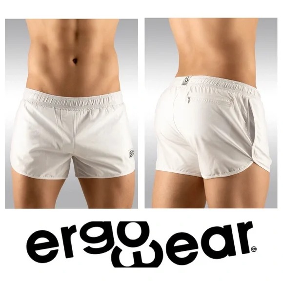 Men’s ERGOWEAR GYM Short – White, XL