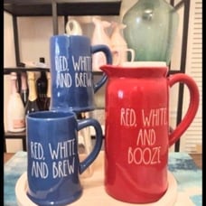 Rae Dunn Pitcher & 2pc Beer (Stein) Mug Bundle NWT
