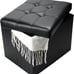 Storage Ottoman,Folding Foot Stool with Thicker Foam Padded Seat, 17x13x13in