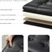 Storage Ottoman,Folding Foot Stool with Thicker Foam Padded Seat, 17x13x13in