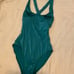 New Andie Swim x Free People Tulum Blue One Piece Swimsuit Cross Back Athletic