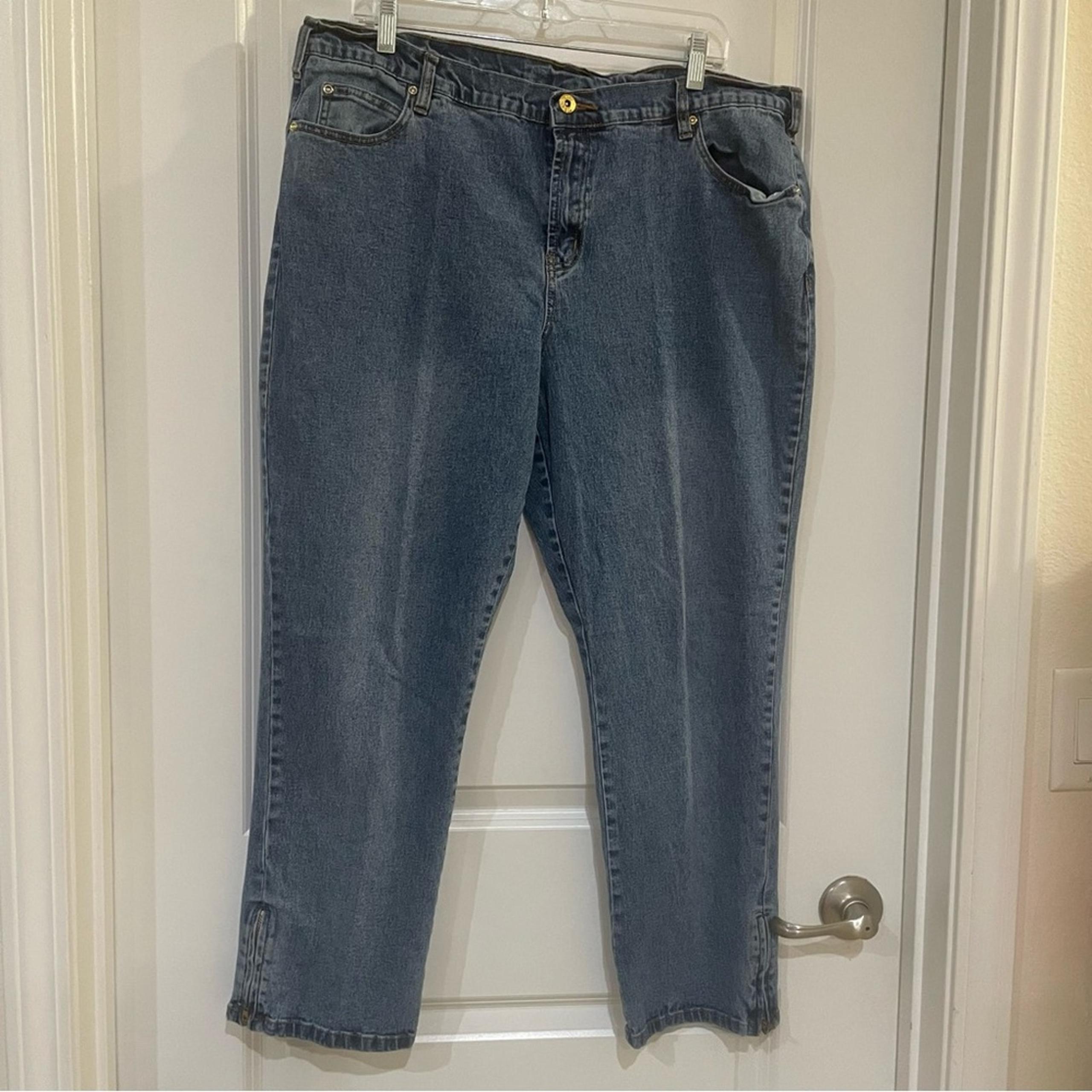 DG2 Diane Gilman ladies jeans zip ankle size 18 petite