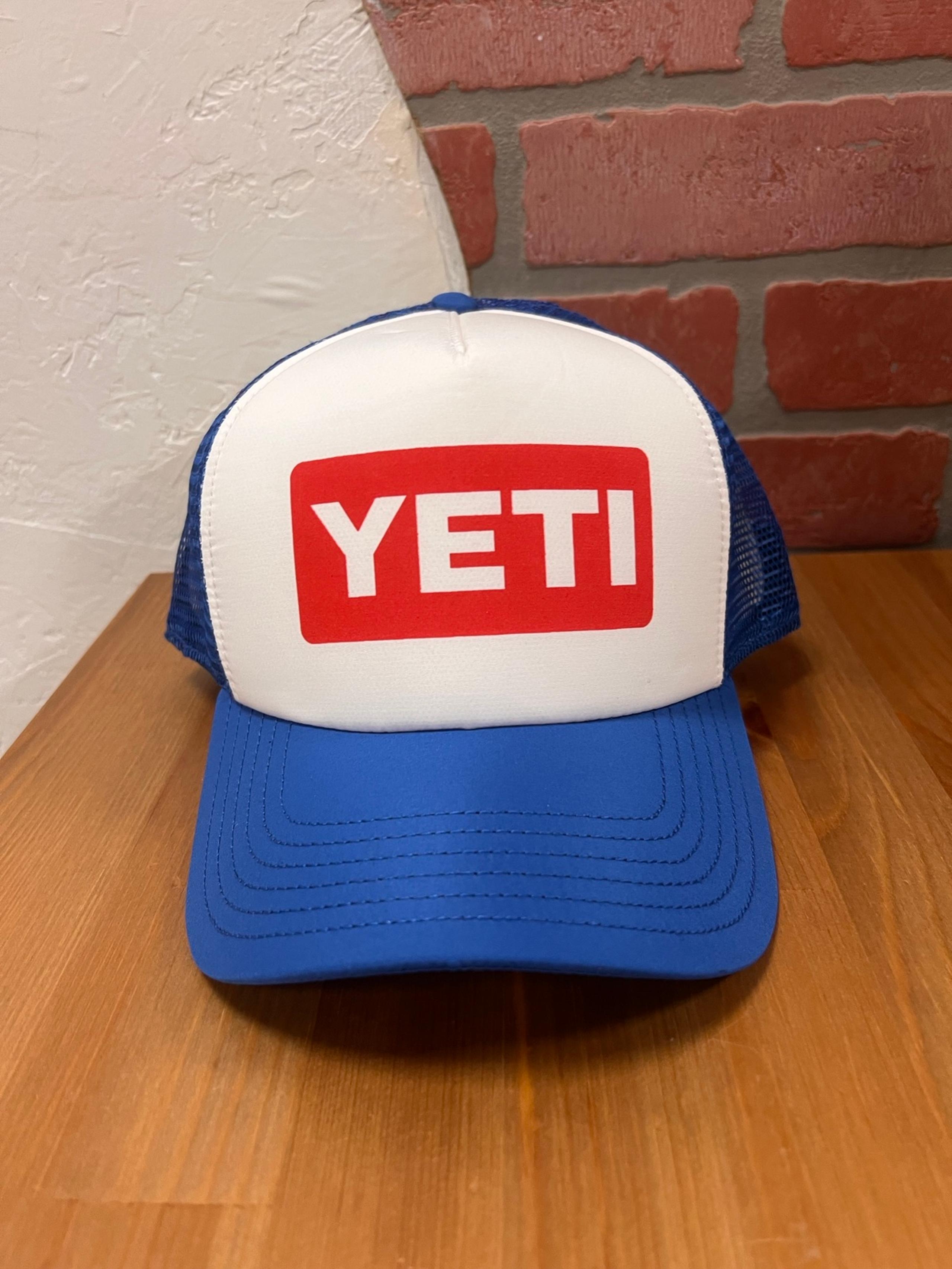 YETI Men's Limited Edition Duck Stamp Pro Trucker Hat is White and Blue