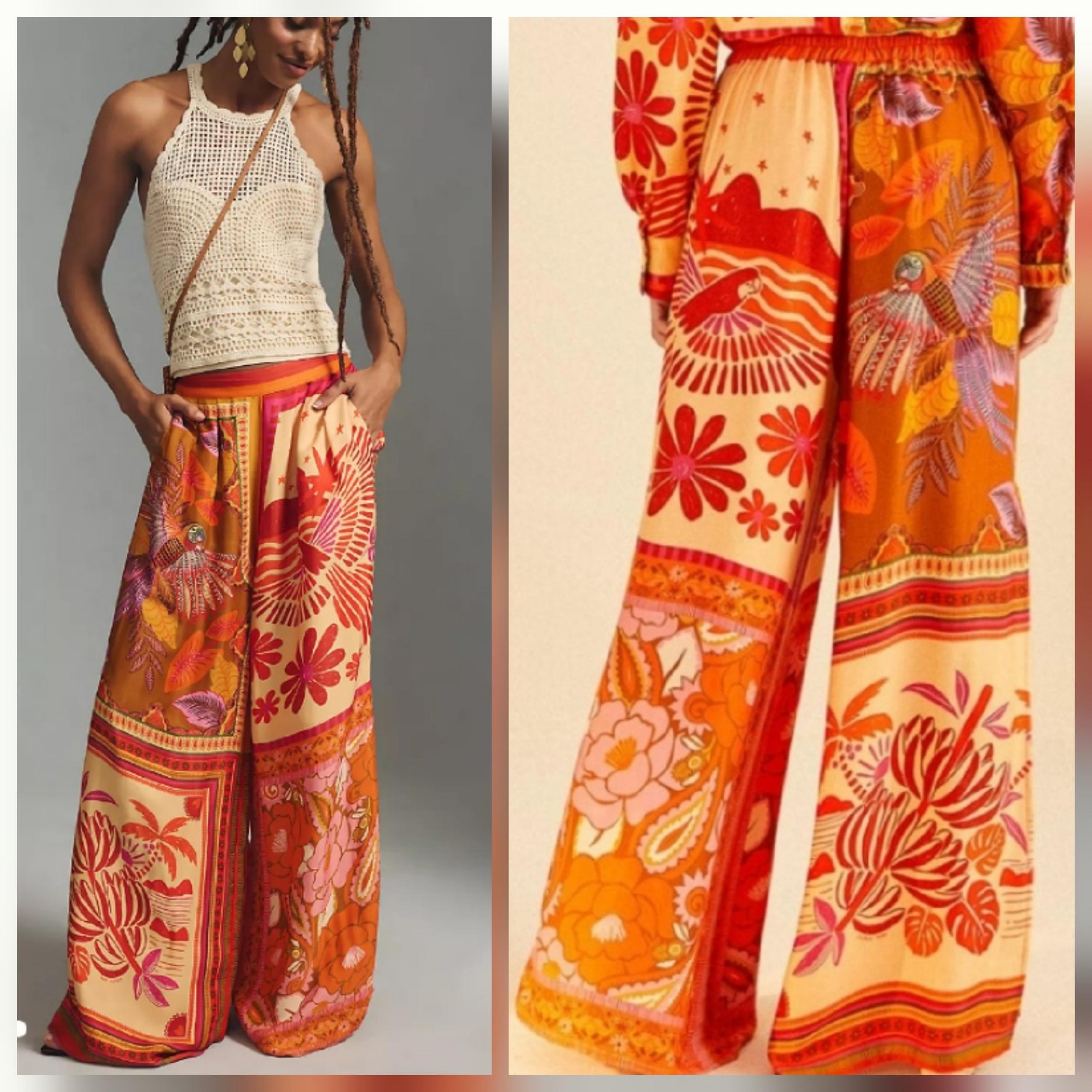 Farm Rio Mixed Prints Pants