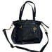 The Sak Carryall Shoulder Tote Crossbody Black Leather Buttery Soft Boho Y2k EUC