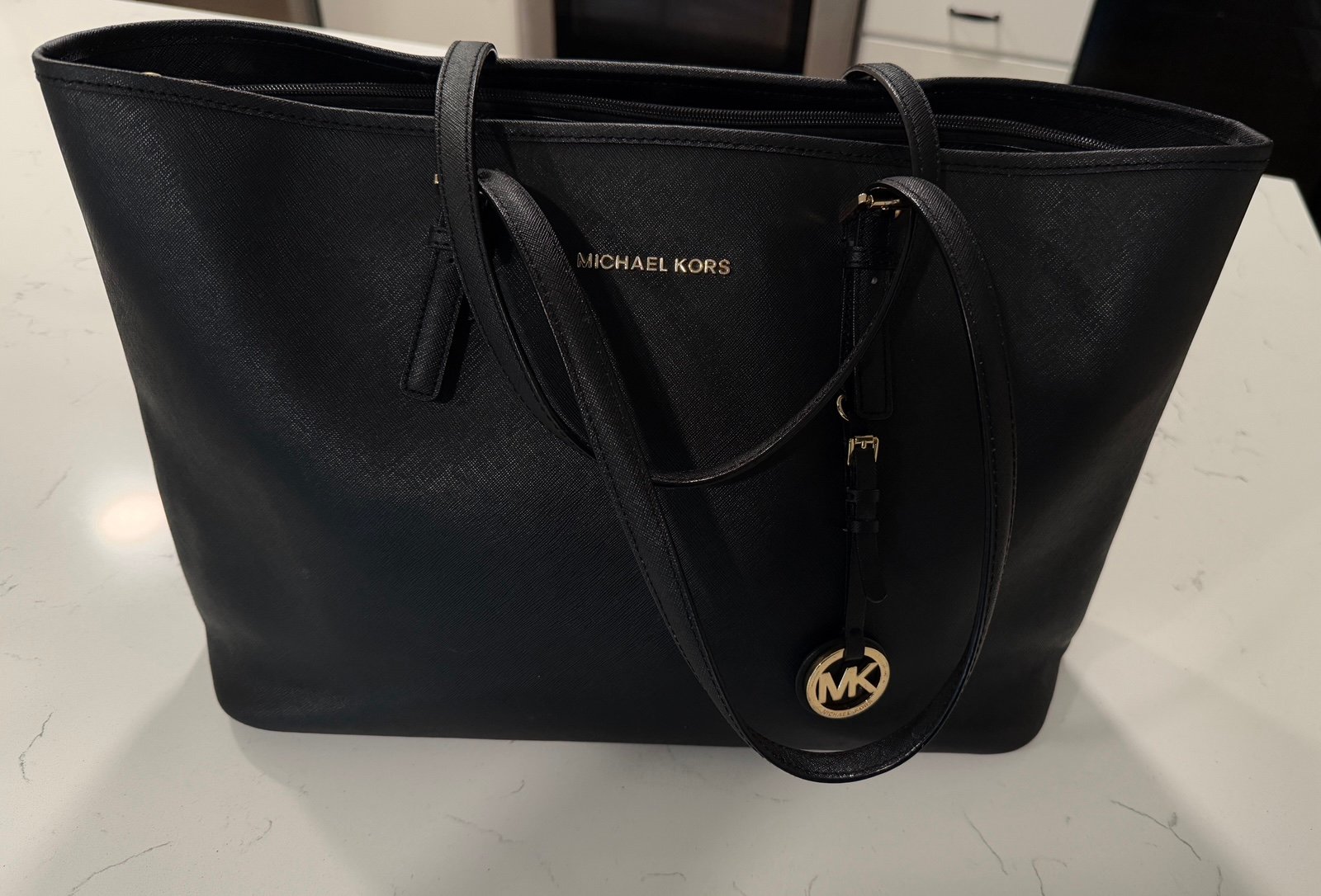 micheal kors black tote bag