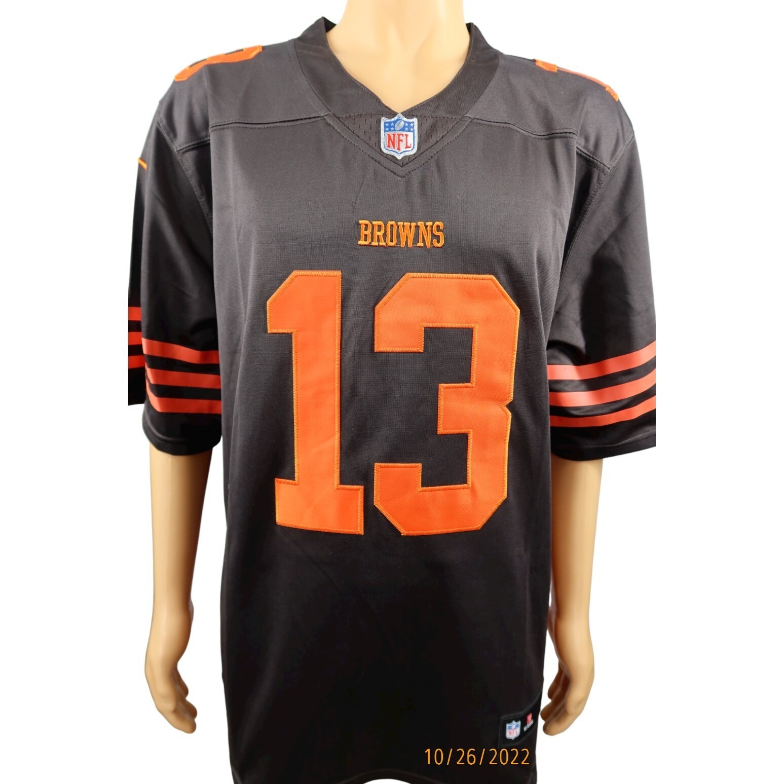 Cleveland Browns Jersey Odell Beckham Jr #13 NFL Nike Brown Stitched Football L