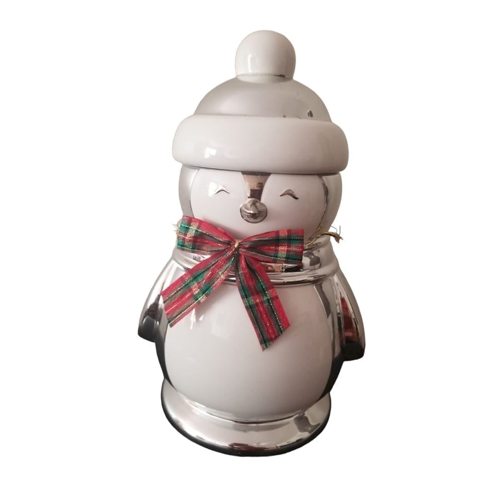 Christmas Bath & Body Slatkin & Co Cinnamon Stick Penguin Chrome 13 in height