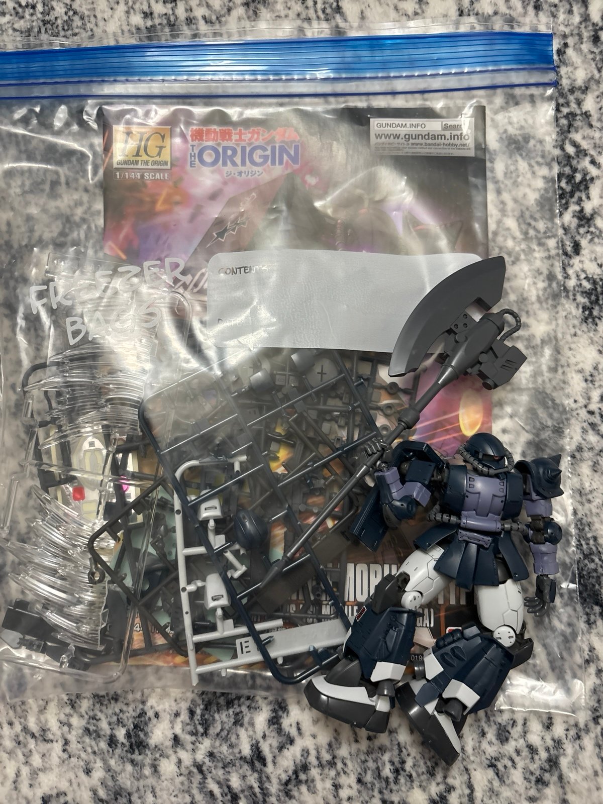 HG Zaku (Black Tri Stars Origin) Pre-Built
