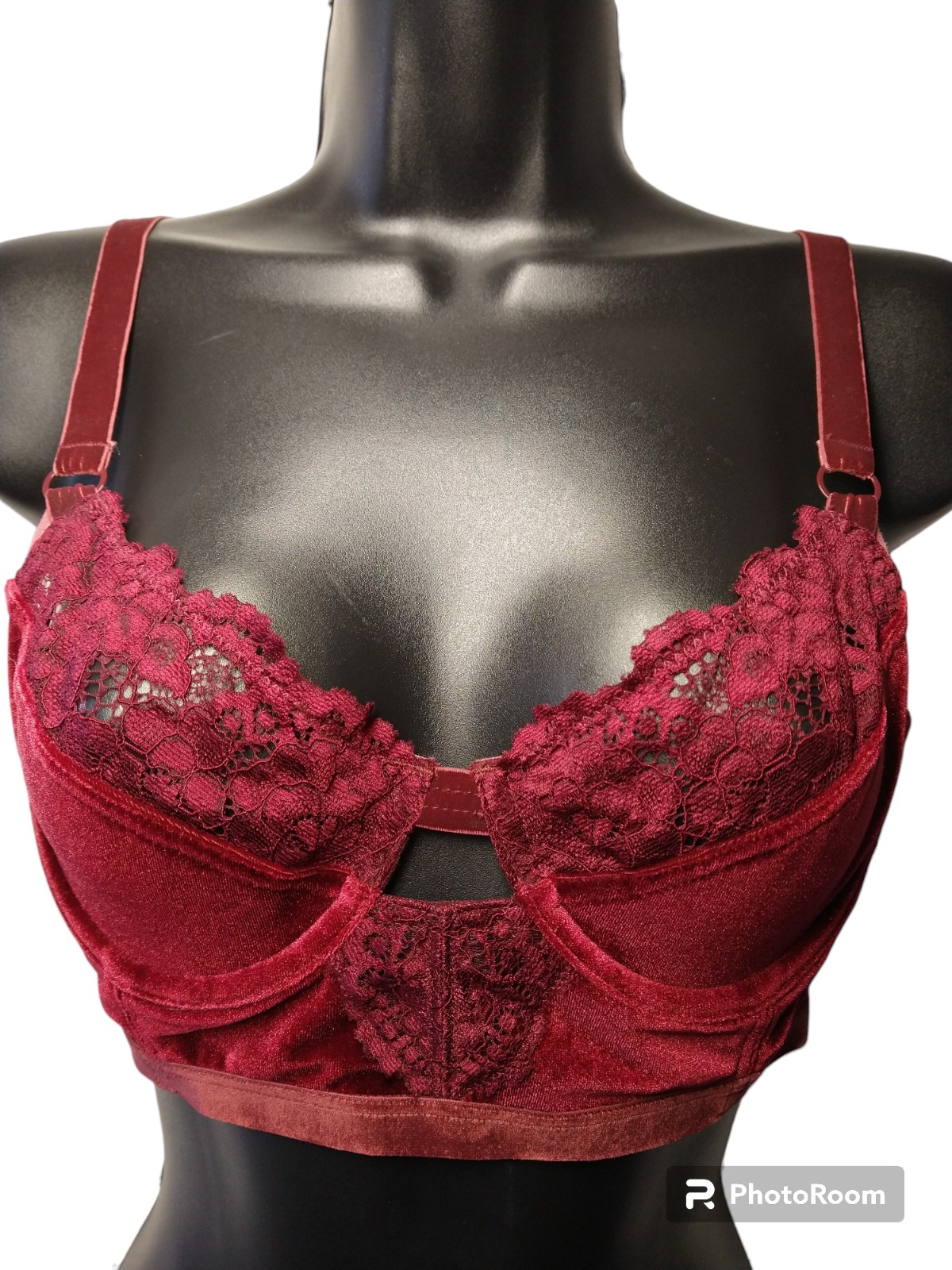 Free People Light & Shadow Underwire Velvet Bra