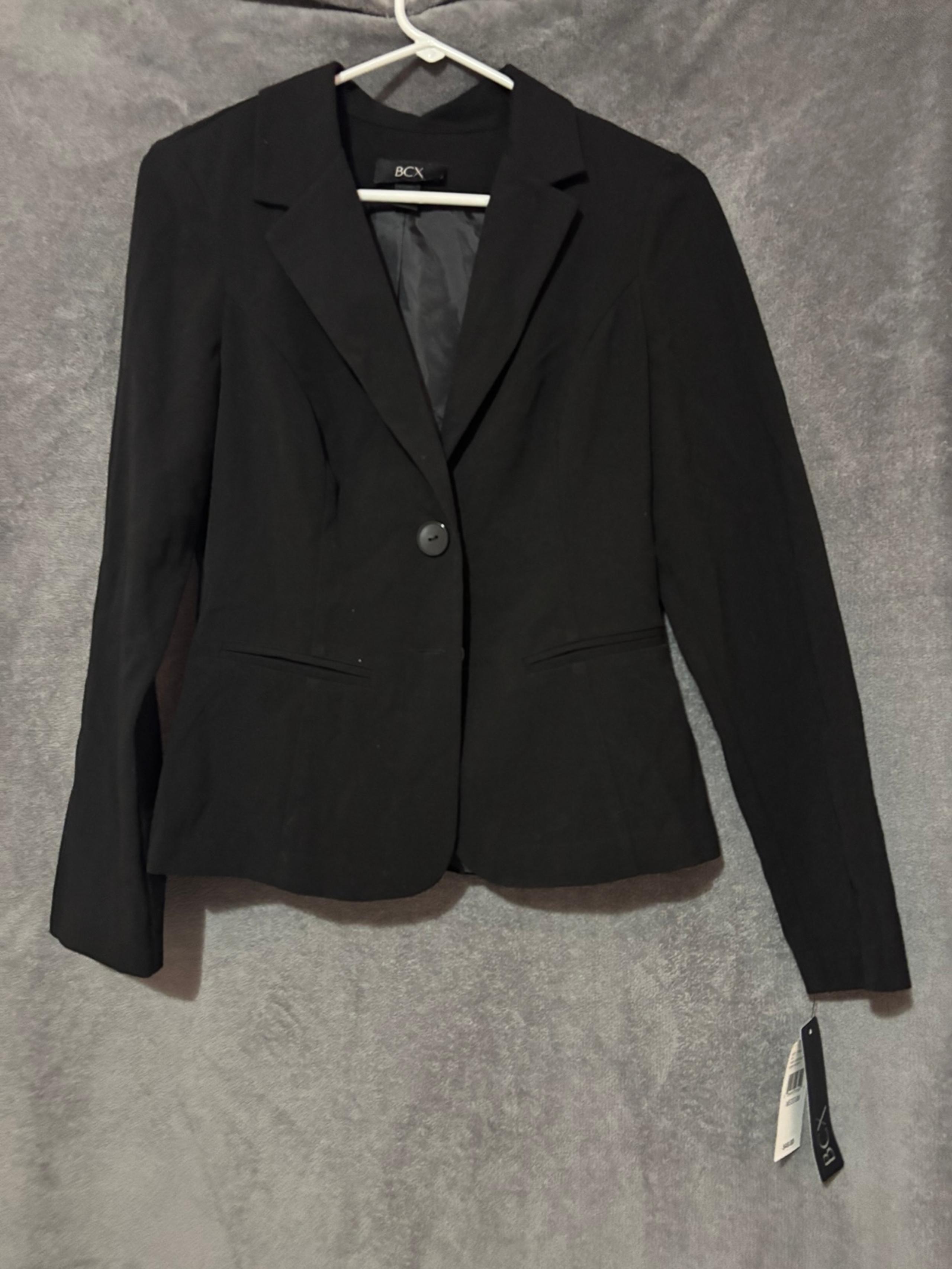 BCX Womens Black Dress Jacket Blazer Office Workwear Clothes