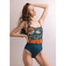 Averie | Women | Lailani Belted Floral Beach One Piece Swimsuit | Size Large