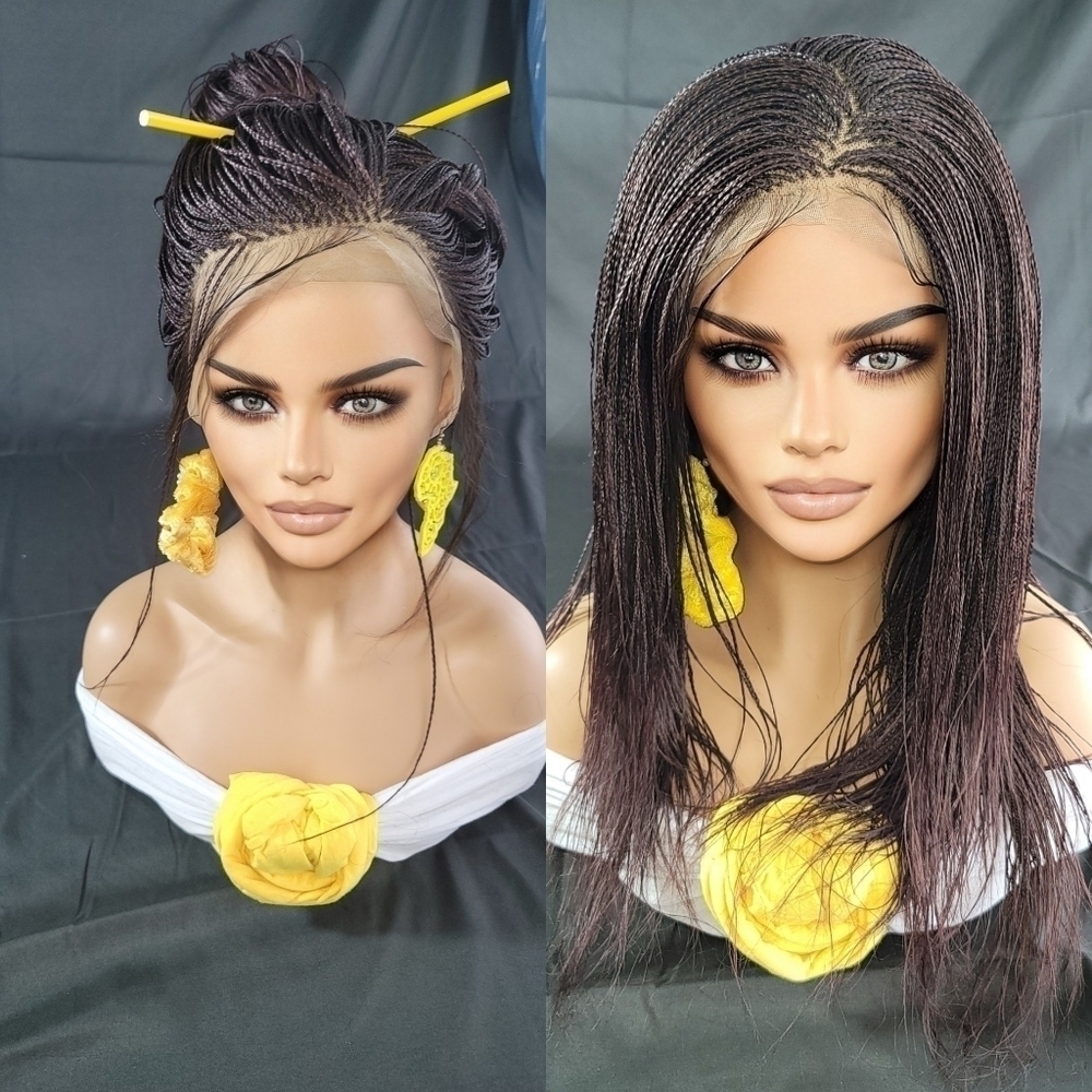 micro braid lace wig