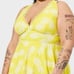 Torrid yellow pineapple swimsuit swim dress NWT