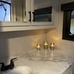 Eywamage Glass Flameless Candles with Remote Battery Operated Flickering LED Pil