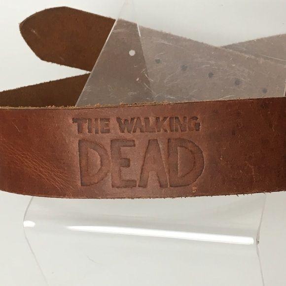 The Walking Dead Tooled Leather Belt 36