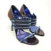 Francesco Sacco Heels Blue Crystal Rhinestone Sandal Stiletto Italy 36