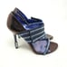 Francesco Sacco Heels Blue Crystal Rhinestone Sandal Stiletto Italy 36