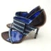 Francesco Sacco Heels Blue Crystal Rhinestone Sandal Stiletto Italy 36