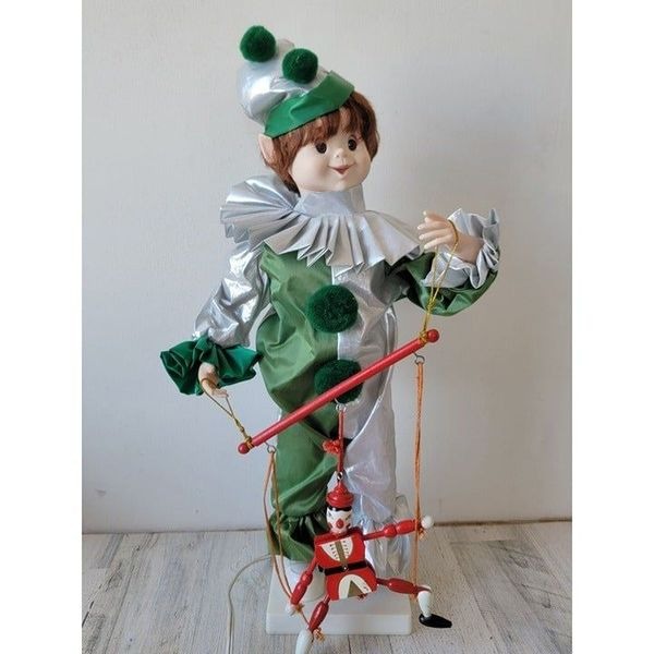 Telco marionette clown elf puppet animated motionette Xmas