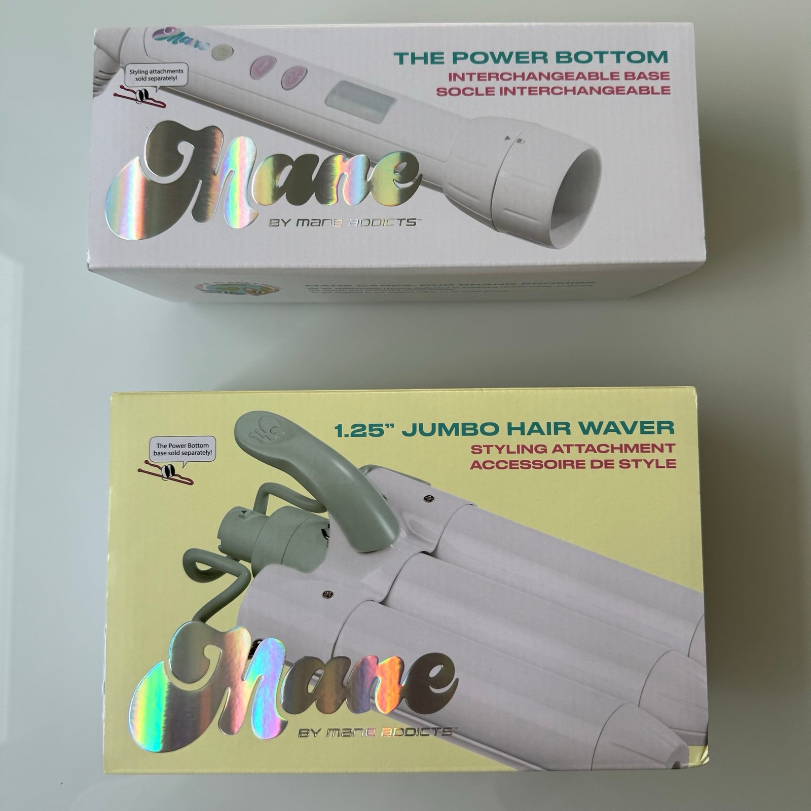 (Orig 100) NEW - Mane Power Bottom & 1.25” Jumbo Triple Barrel Hair Waver