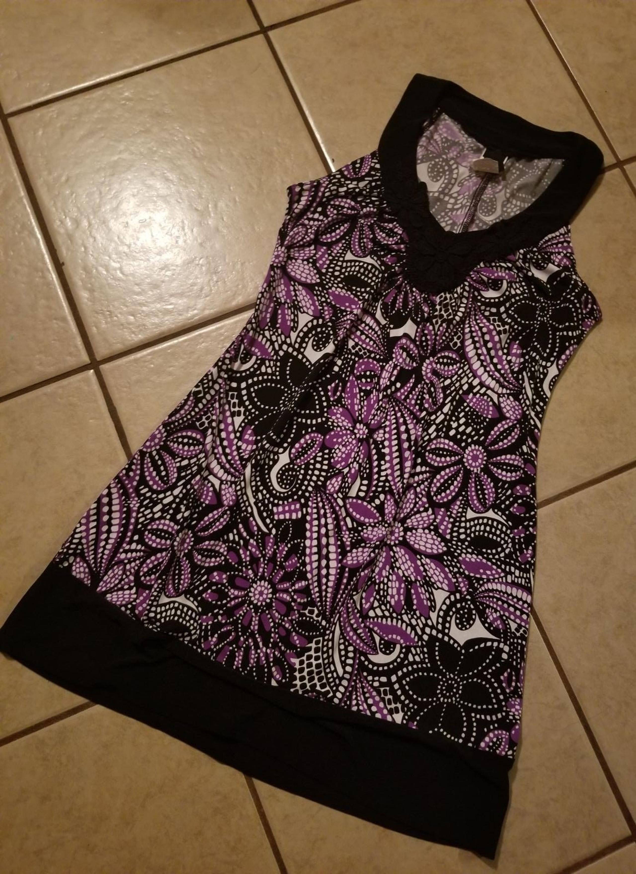 Pretty Purple & Black Dress, Small