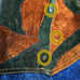 VTG 90s Machine Patchwork Jeans 36x34 Y2K Hip Hop Baggy Carpenter Faux Leather